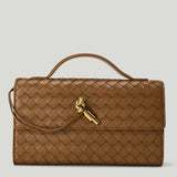 Bottega Veneta Andiamo Clutch Intrecciato leather bag