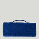 Bottega Veneta Andiamo Intrecciato suede clutch bag