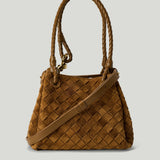 Bottega Veneta Small Parachute Intrecciato suede bag