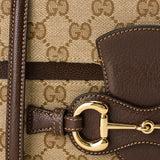 Gucci Horsebit Ristretto GG canvas shoulder bag