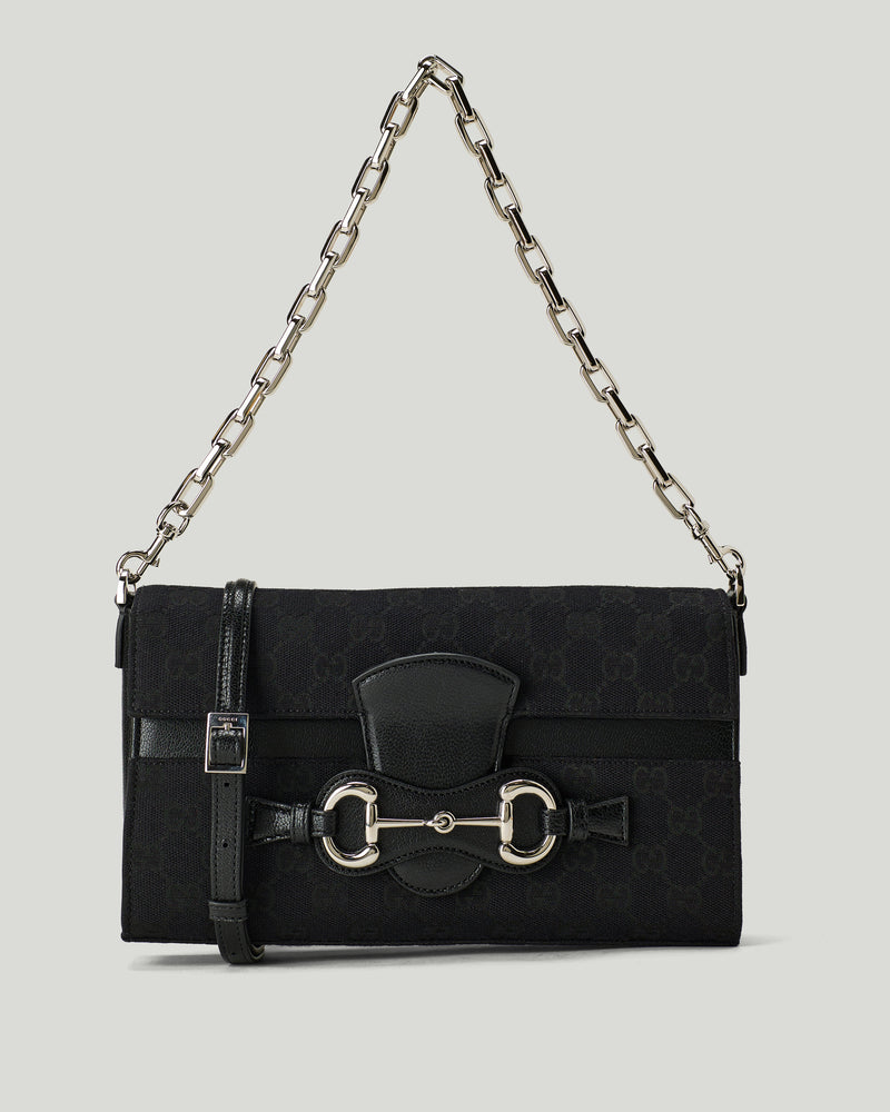 Gucci Horsebit Ristretto leather shoulder bag
