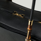 Gucci large Boston bag with bamboo