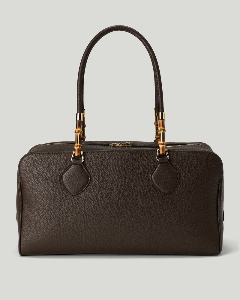 Gucci large Boston bag with bamboo