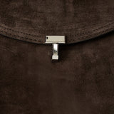 TOTEME T-Lock suede top-handle bag