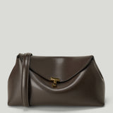TOTEME T-Lock leather clutch