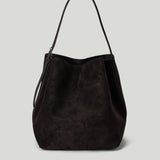 TOTEME Belted suede tote bag