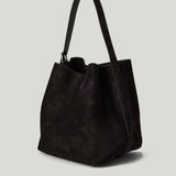 TOTEME Belted suede tote bag