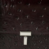 TOTEME T-Lock ostrich-embossed crossbody bag