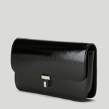TOTEME T-Lock grained patent crossbody bag