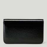 TOTEME T-Lock grained patent crossbody bag