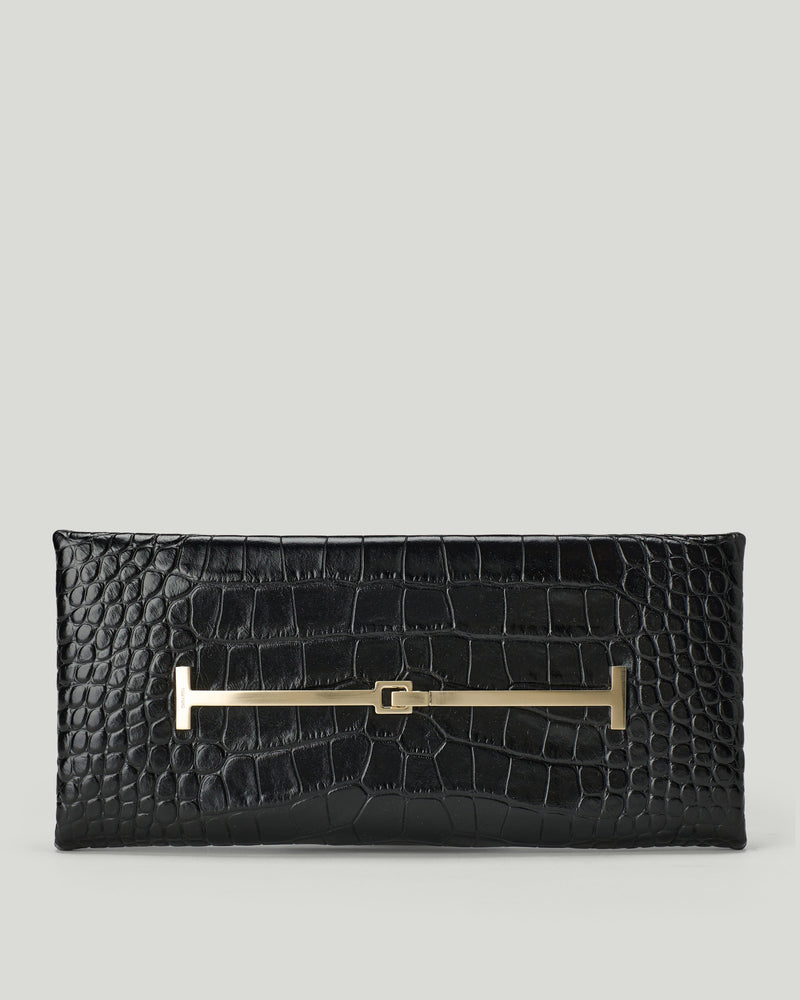 Tom Ford tumbled leather clutch