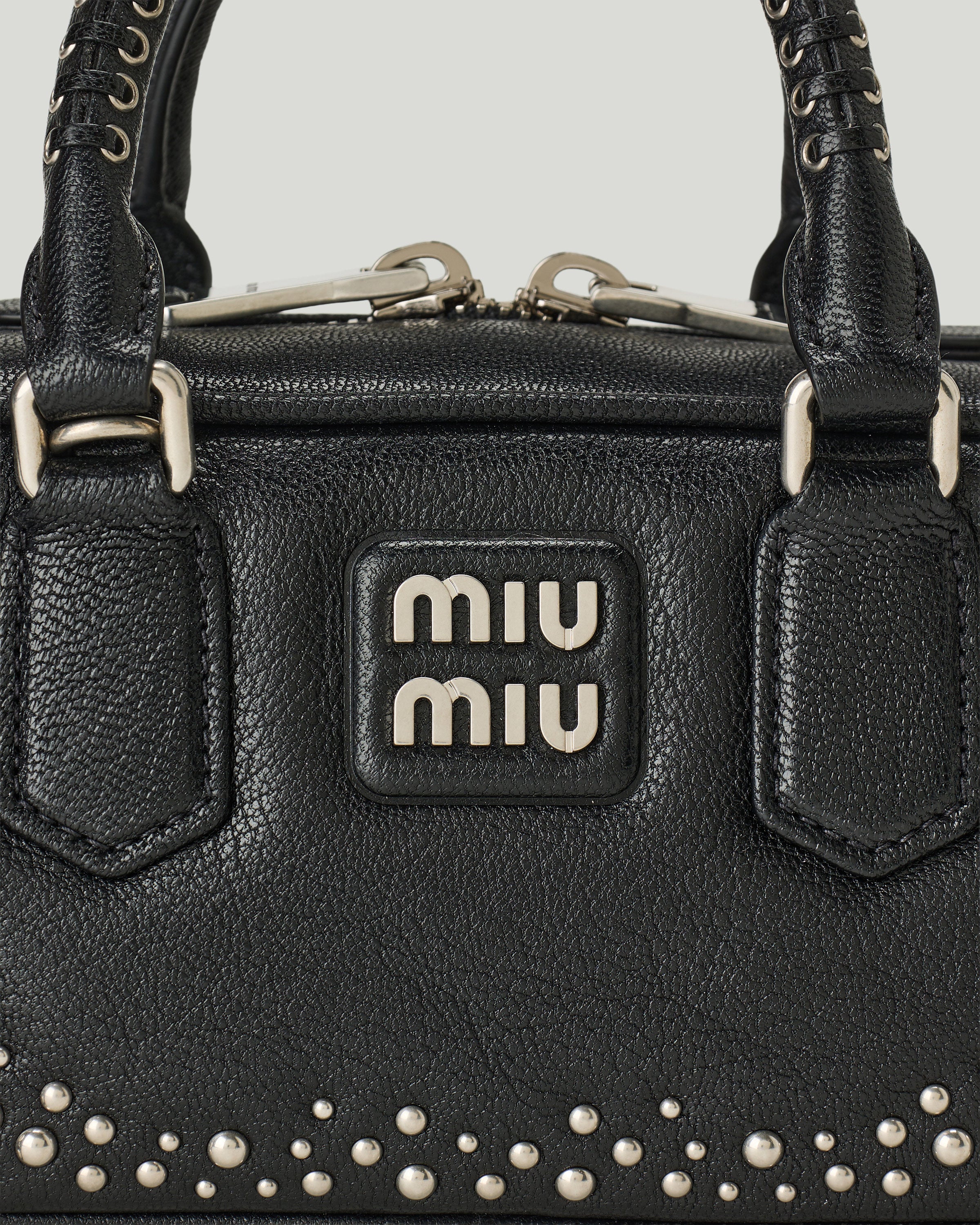 Miu Miu Arcadie studded leather bag – Luisa World