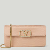 Valentino Garavani VLogo mini moiré clutch