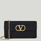 Valentino Garavani VLogo mini moiré clutch
