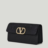 Valentino Garavani VLogo mini moiré clutch