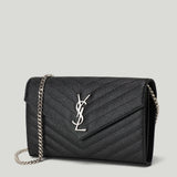 Saint Laurent Classic Cassandre chain wallet