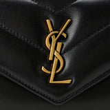 Saint Laurent Loulou mini leather shoulder bag