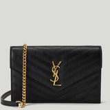 Saint Laurent Cassandre envelope chain wallet