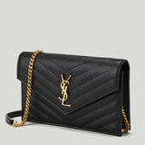 Saint Laurent Cassandre envelope chain wallet