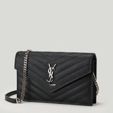 Saint Laurent Cassandre envelope chain wallet