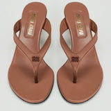 Miu Miu Satin kitten-heel thong sandals