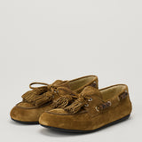 Miu Miu Faded suede deck shoes