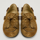 Miu Miu Faded suede deck shoes