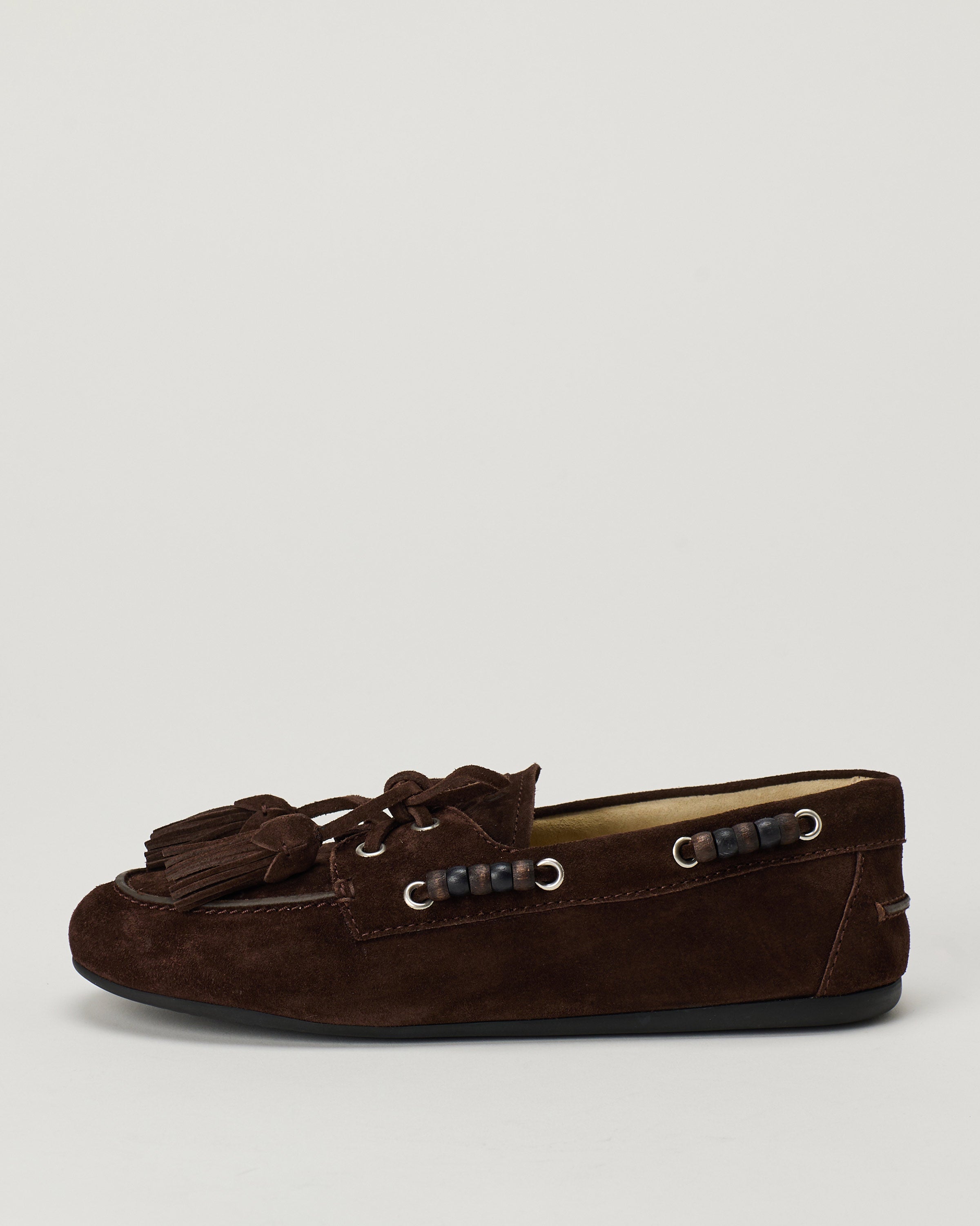 Miu miu デッキシューズスエード Miu Miu Faded suede deck shoes – Luisa World