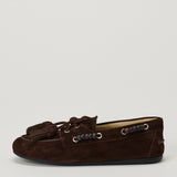 Miu Miu Faded suede deck shoes