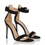 Gianvito Rossi Portofino 85 suede sandals