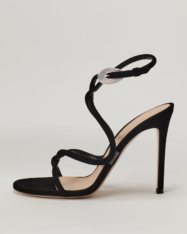 Gianvito Rossi Jungle Mamba 105 suede sandals