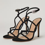 Gianvito Rossi Jungle Mamba 105 suede sandals