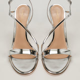 Gianvito Rossi Manhattan mirrored leather sandals