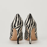 Gianvito Rossi Gianvito zebra-print calf hair pumps