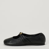 Loewe Pbble soft leather ballerinas