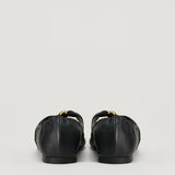 Loewe Pbble soft leather ballerinas