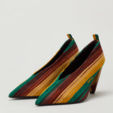 Loewe Origami suede pumps