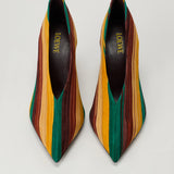 Loewe Origami suede pumps