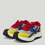 Loewe Pogo technical knit and suede sneakers