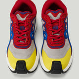 Loewe Pogo technical knit and suede sneakers