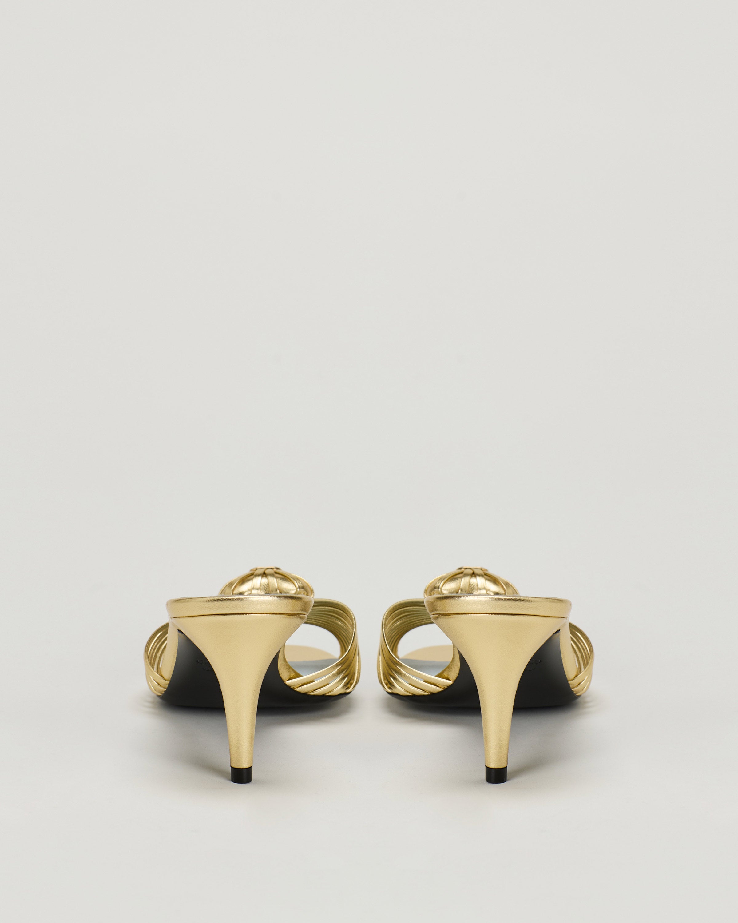 Valentino Garavani Royal 75 metallic leather mules – Luisa World