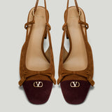 Valentino Garavani Valet Du Roi leather slingback pumps