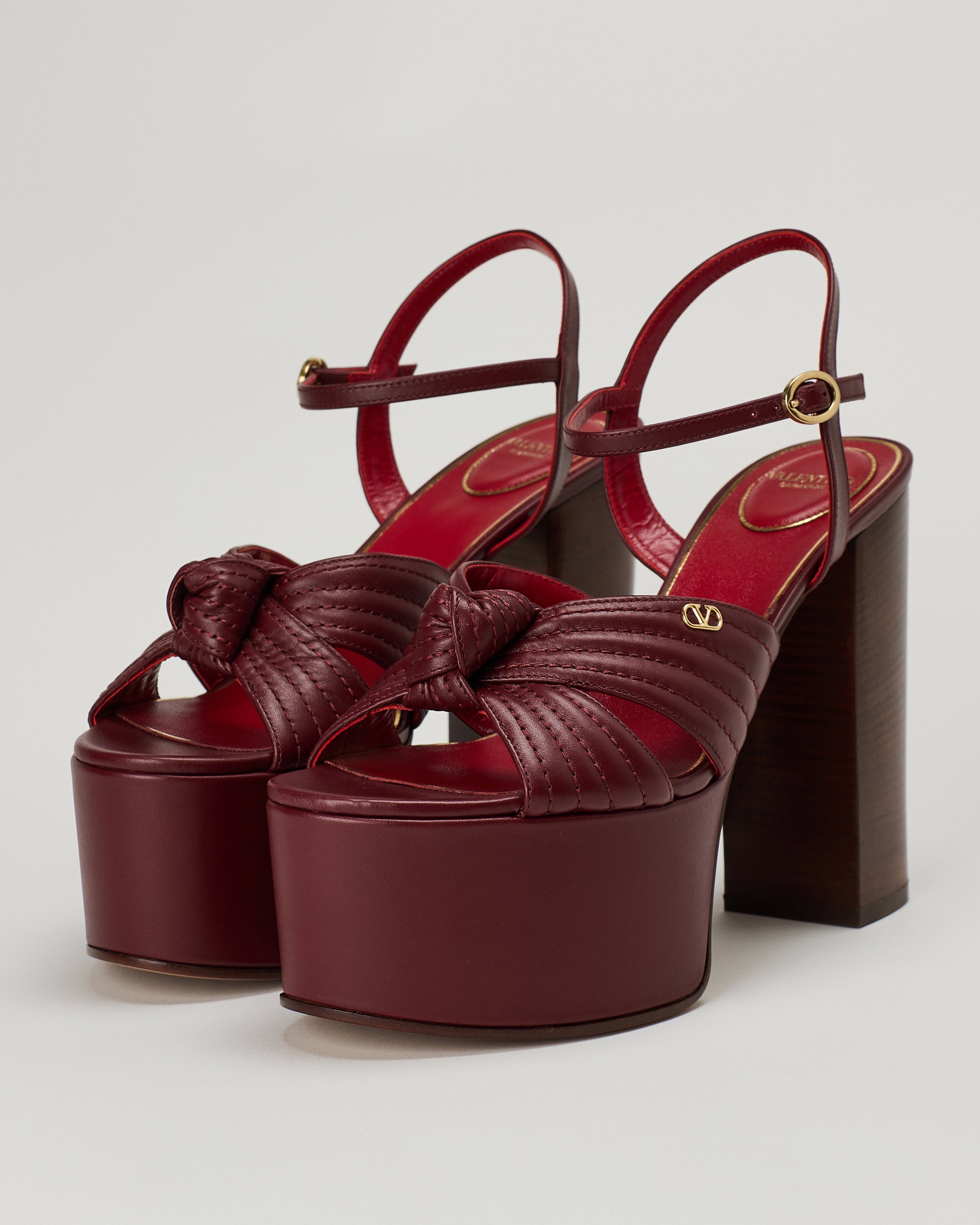 Valentino Garavani Crasher 125 leather platform sandals – Luisa World