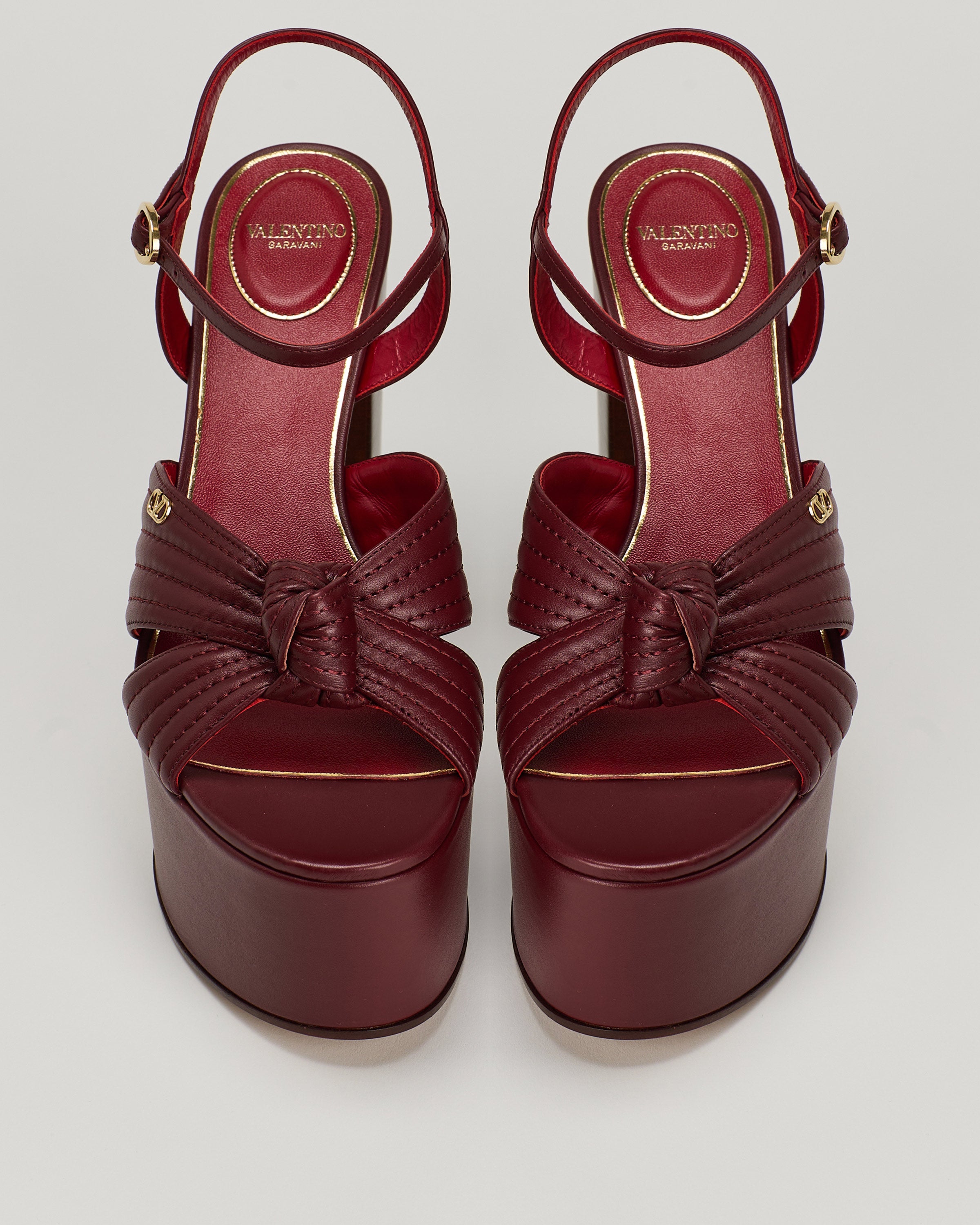 Valentino Garavani Crasher 125 leather platform sandals – Luisa World
