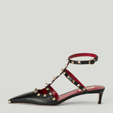 Valentino Garavani Rockstud Leather Slingback Pumps