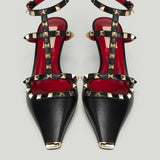 Valentino Garavani Rockstud Leather Slingback Pumps