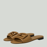 Fendi Baguette leather slides