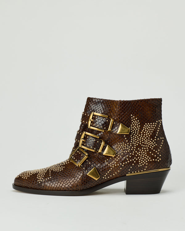 Chloé Susanna studded buckle strap ankle boots