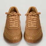 Chloé Nama hand-stitched suede sneakers
