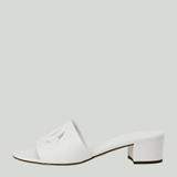 Dolce & Gabbana Logo leather mules
